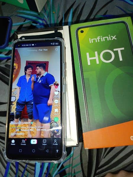 infinix hot 10 condition 10/10 Awesome Mobile 100% ok phone 6