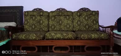 wooden sofa set