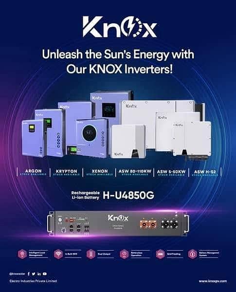 knox Hybrid Ongrid Inverter 4kw, 6kw, 8kw, 10kw, ip21, ip65 5