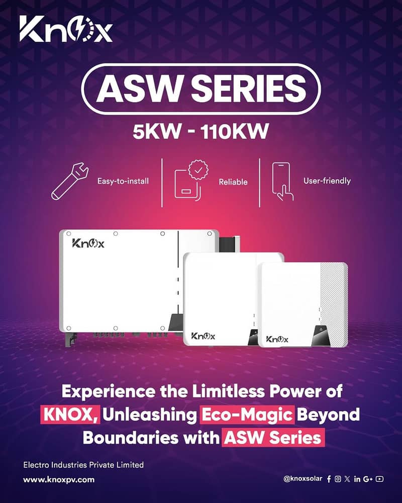 knox Hybrid Ongrid Inverter 4kw, 6kw, 8kw, 10kw, ip21, ip65 9