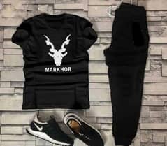 2pc Black Tracksuit Men