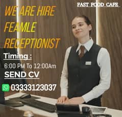 Female Receptionist (Fast Food Cafe)