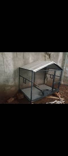 raw parrot cage