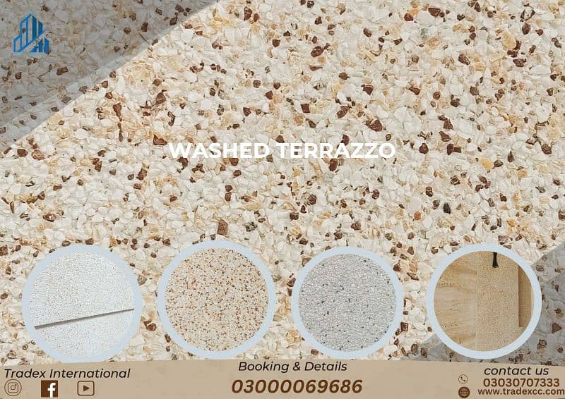 Washed terrazzo services - exposed aggregate - Texture Designing 11