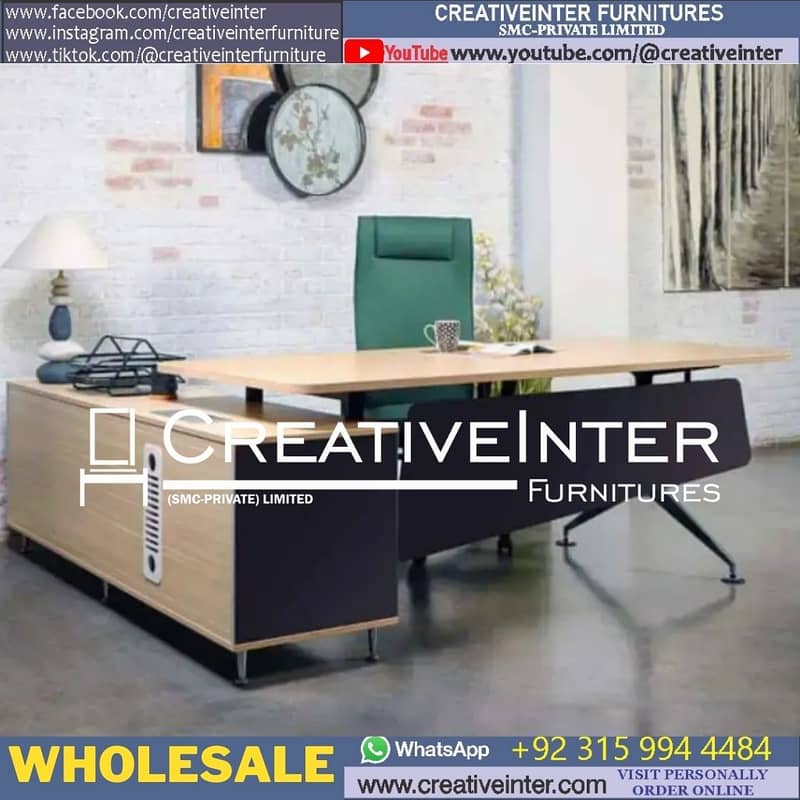 Office Table Conference Executive Chair Table Reception Workstation 6