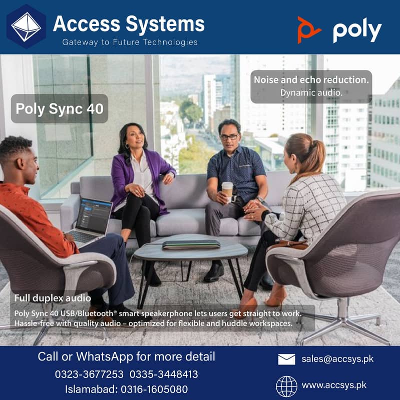 Audio Video Conference|Logitech | Polysync 40/60| Polytrio|03233677253 0