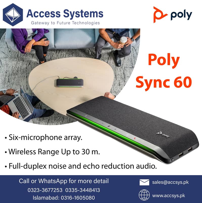 Audio Video Conference|Logitech | Polysync 40/60| Polytrio|03233677253 1