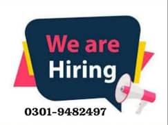 Urgent Staff Required Female For Office & Home Base