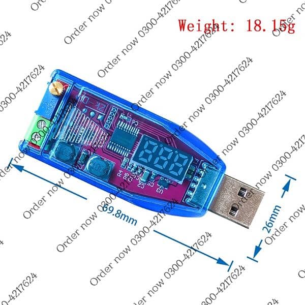 Boost Buck converter DC 5V to DC 1-24V Adjustable  meter Step Up/Dow 3