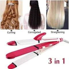 3 in 1 Hair straightener curling irons