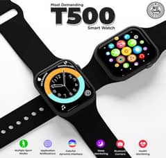t500 smart watch black