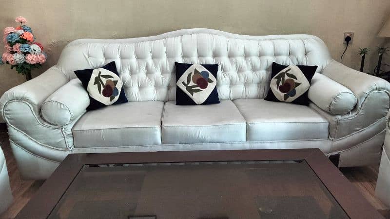 White Sofa Set 0