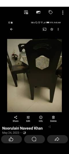 6 chairs dining table