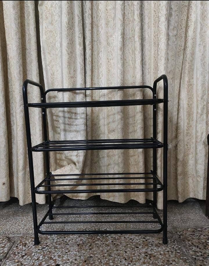 Premium Quality 4 Tier Metal Shoe Rack Stand 0