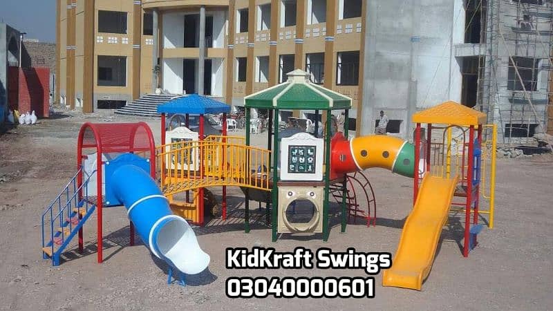 Rides Jungle gyms - Climbers - Swings - Slides - Seesaws - Monkey bars 9