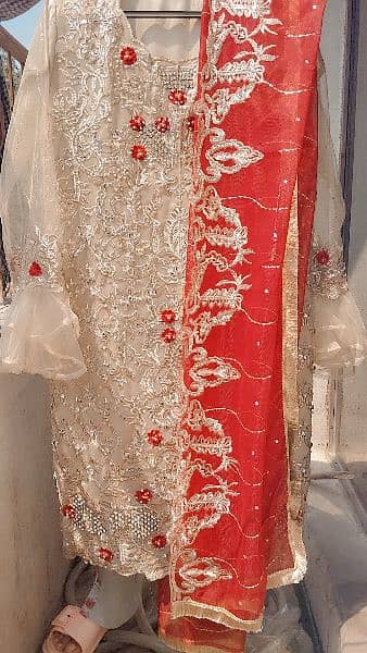 3 piece Kurta sharara dupatta 1