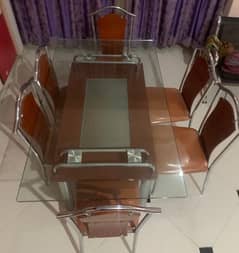 DINNING TABLE WITH 6 CHAIRS