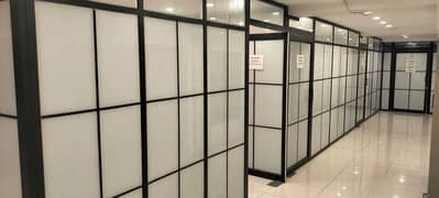 Aluminum frames with glass