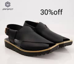 jaf spot signature peshawari chappal jF31 black