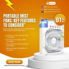 Portable Mist Fan ( Mini Cooling Fan ) Save Upto 81%