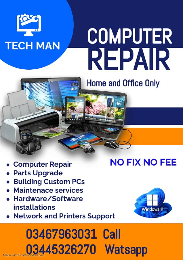 TECH MAN  PC REPAIR SERVICES 0