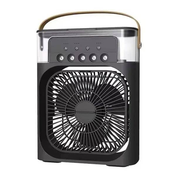 Portable Air Conditioner Fan: Usb Electric Fan With Led Night Humdifer 0