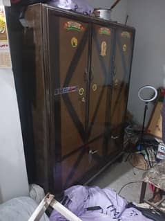 3 door iron wardrobe