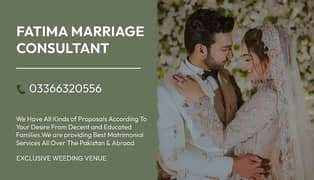 Marriage Bureau Services /Abroad Proposals/Online Rishta /consultant
