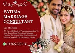 Marriage Bureau Services /Online Rishta / Abroad Proposals /consultant