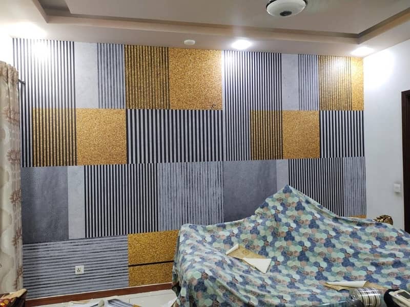 3D wallpaper, Flax wallpaper, wall art work, flooring, ceiling 3