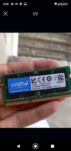 8 GB DDR3L Laptop Ram for sale