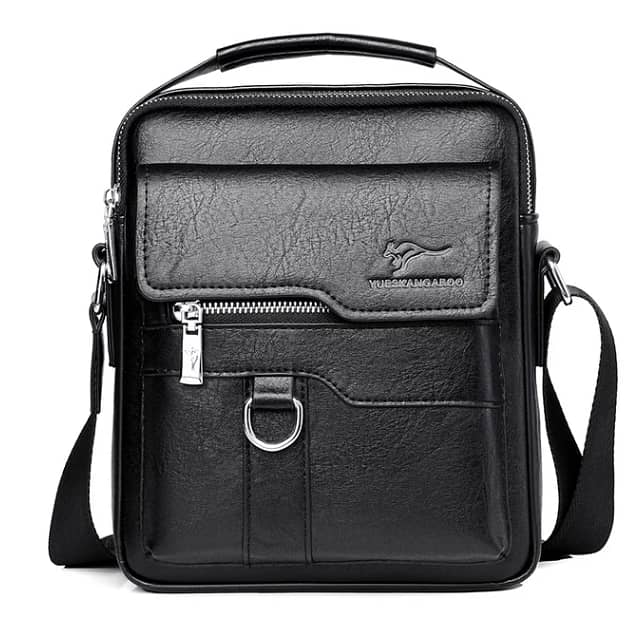 Kangaroo Luxury Brand Vintage Man Bags Leather Shoulder Bag For Men 4