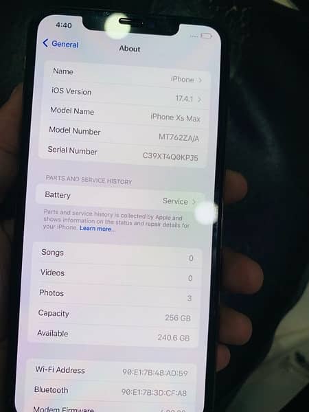 Apple iPhone XS max 256GB Dual Sim Approved Factory Unlock 7