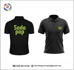 Polo shirt | T shirt print | Staff uniform manufacturer | DTF printing