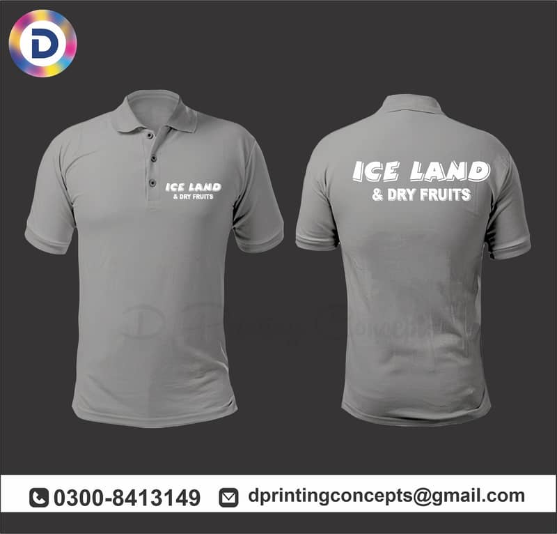 Polo shirt | T shirt print | Staff uniform manufacturer | DTF printing 7