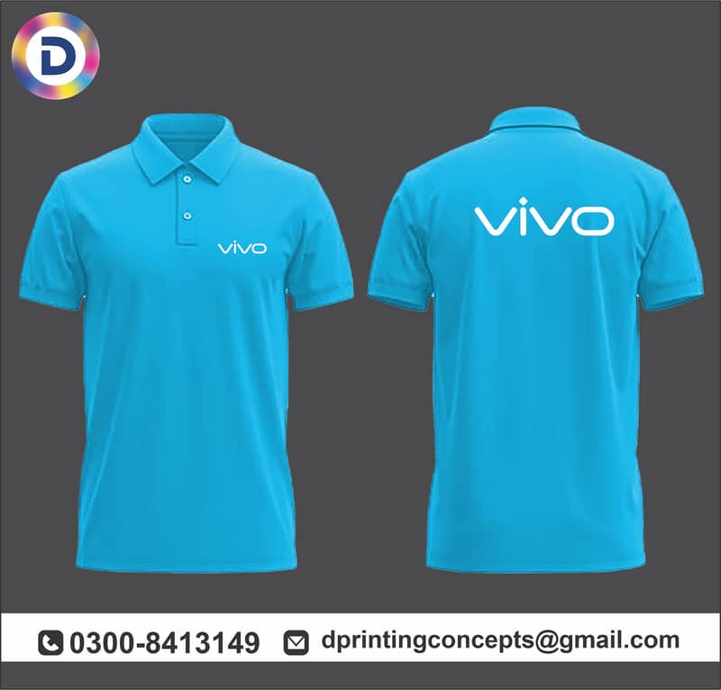 Polo shirt | T shirt print | Staff uniform manufacturer | DTF printing 8