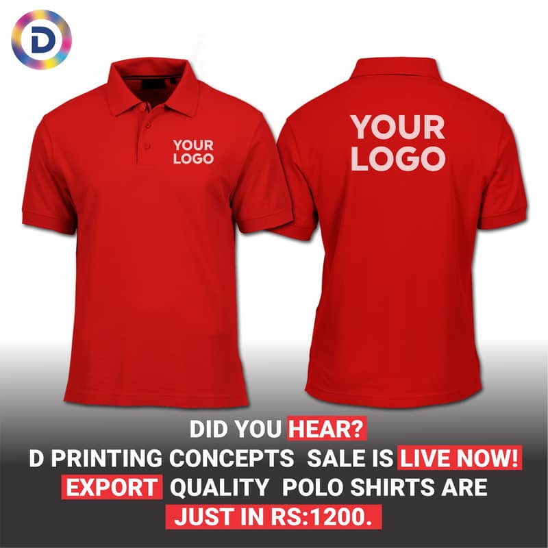 Polo shirt | T shirt print | Staff uniform manufacturer | DTF printing 12