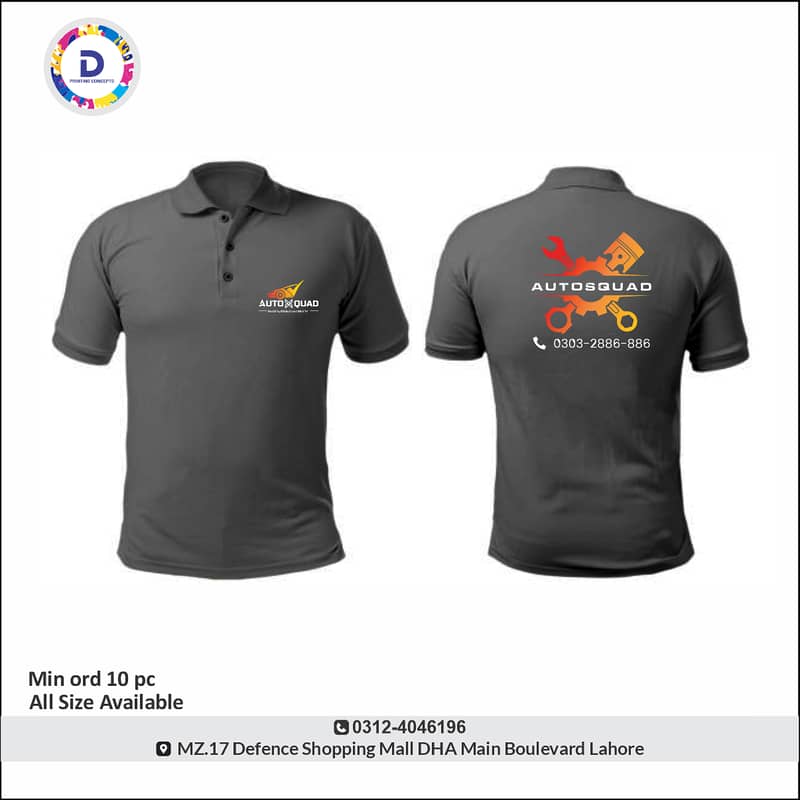 Polo shirt | T shirt print | Staff uniform manufacturer | DTF printing 16