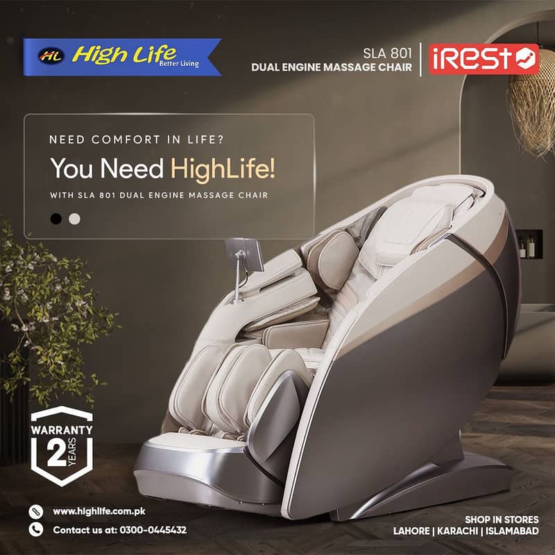 iREST MASSAGE CHAIR PAKISTAN, 4D World no. 1 Massage Chair|Recliner 8