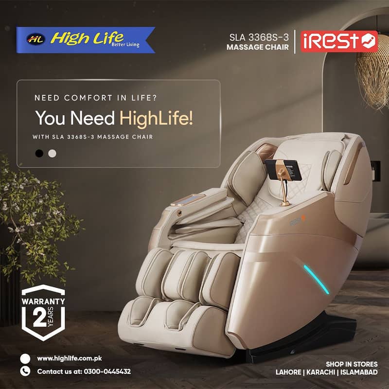 iREST MASSAGE CHAIR PAKISTAN, 4D World no. 1 Massage Chair|Recliner 10