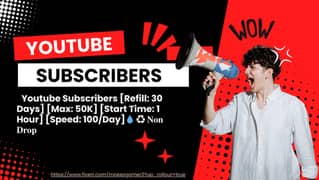 I will sell a youtube subscribers and views