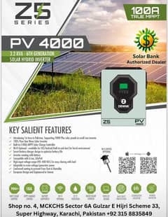 Ziewnic solar inverter 3.2 to 10.5 kw hybrid brand new