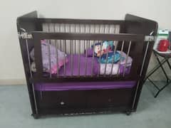 Wooden baby cot