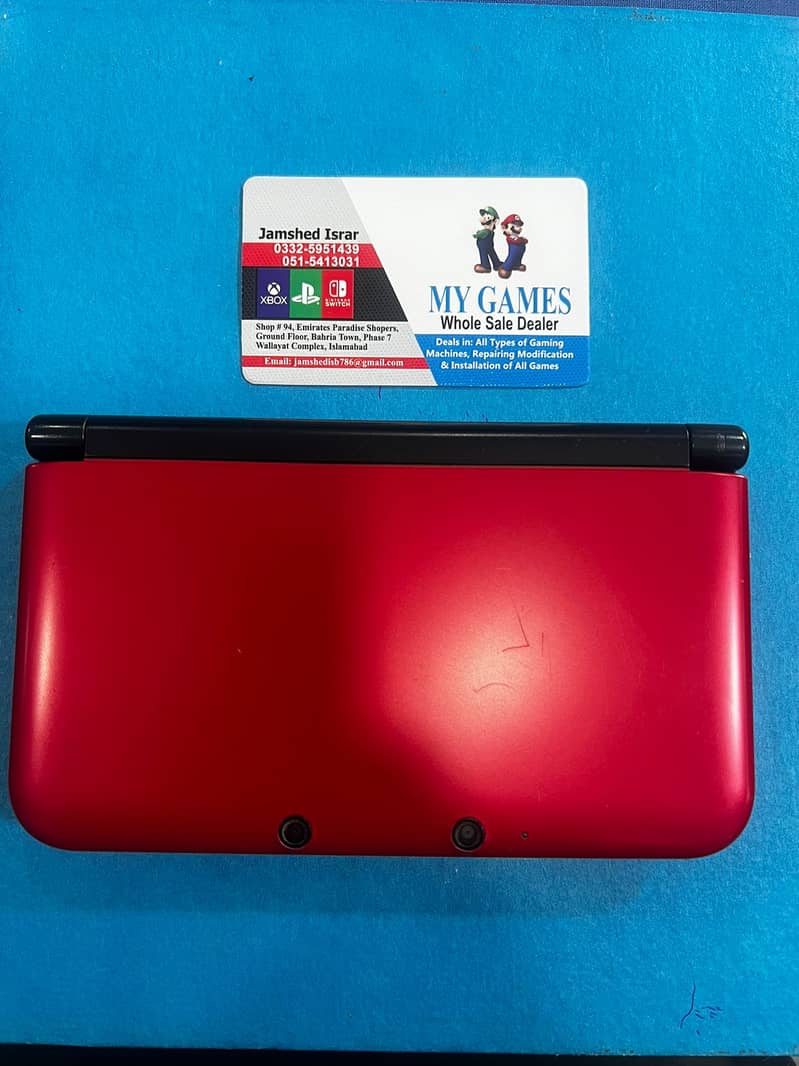 NINTENDO 3DS XL JAILBREAK + 256GB SDCARD + 71 GAMES INSTALLED 0