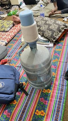 water bottle with pump