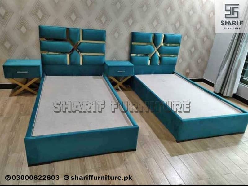 Single bed/wooden bed/solid bed/bed set 4