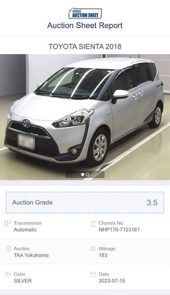 TOYOTA SiENTA 2018 G LED 3.5 GRAGE 10