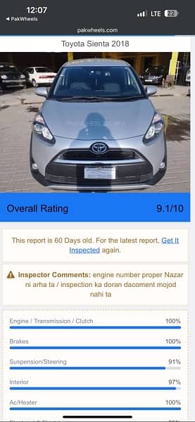 TOYOTA SiENTA 2018 G LED 3.5 GRAGE 12