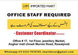 Urgently Female CSR Required