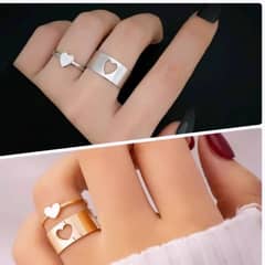 "Unmissable Deal: 4 Pcs Alloy Rings at 40% Off! "